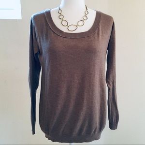 Gap lightweight silk-blend knit tan sweater